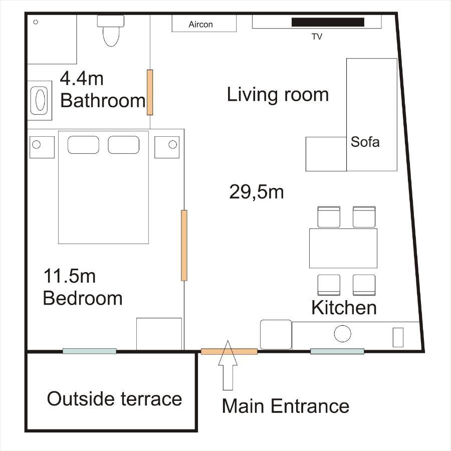 Apartment 莫托文 外观 照片